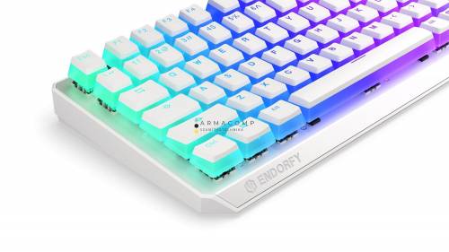 Endorfy Thock 75% Wireless Red Switch Mechanical Keyboard Onyx White Pudding US