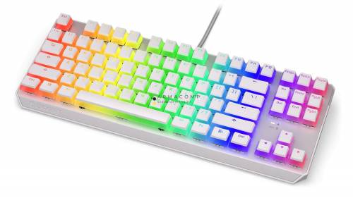 Endorfy Thock TKL Brown Switch Mechanical Keyboard Pudding Onyx White US