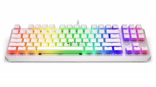 Endorfy Thock TKL Brown Switch Mechanical Keyboard Pudding Onyx White US