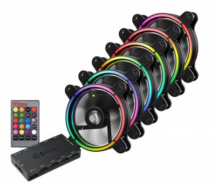 Enermax Intros T.B. RGB Fans with Exclusive 4-ring RGB Visual Effects (6 pack)