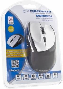 Esperanza Andromeda Wireless 6D Optical Mouse Black/Silver