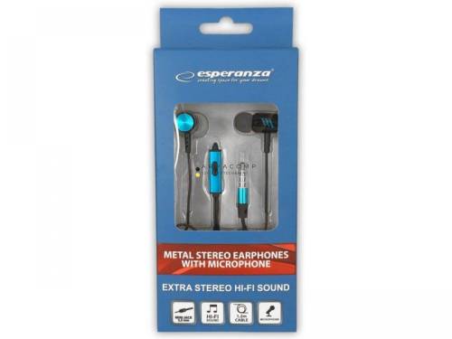 Esperanza EH207KB Headset Black/Blue