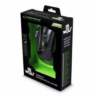 Esperanza MX201 Wolf Gamer mouse Black/Green