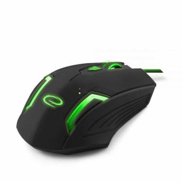 Esperanza MX205 Fighter Gamer mouse Black/Green