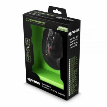 Esperanza MX205 Fighter Gamer mouse Black/Red