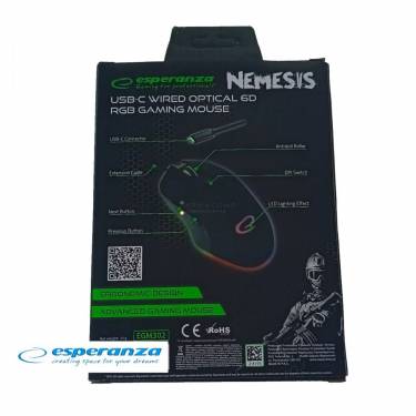 Esperanza Nemesis RGB Gaming Mouse Black