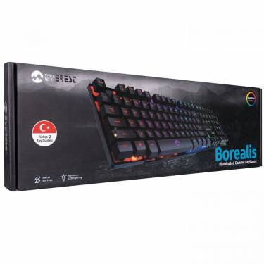 Everest KB-188 Borealis Rainbow RGB Keyboard Black HU