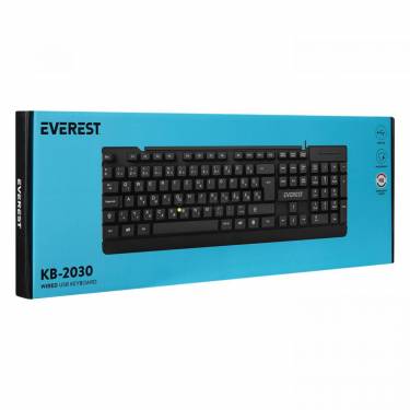 Everest KB-2030 billentyűzet Black HU