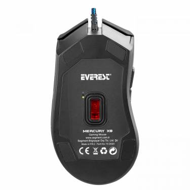 Everest Mercury X8 RGB Gaming Optical Mouse Black