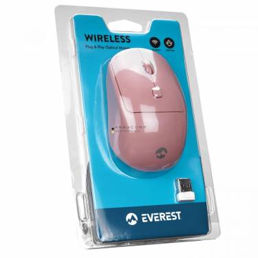 Everest SM-320 Optical Wireless Mouse Rose Gold