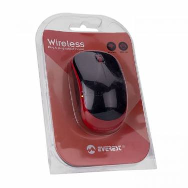 Everest SM-833 Wireless Optical Mouse Black/Red