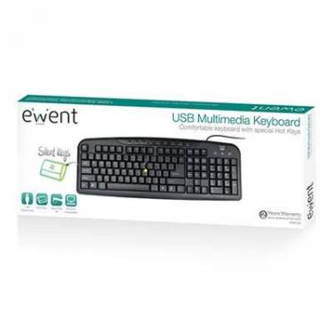 Ewent EW3130 Multimedia keyboard Black US