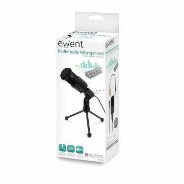 Ewent EW3552 Multimedia Microphone with noise cancelling Black