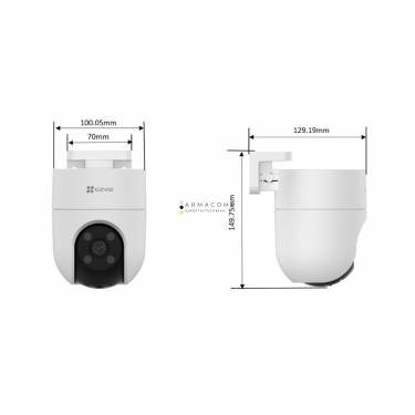 Ezviz H8c 2K Pan & Tilt Wi-Fi Camera