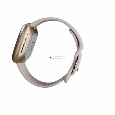 Fitbit Sense Lunar White/Soft Gold Stainless Steel