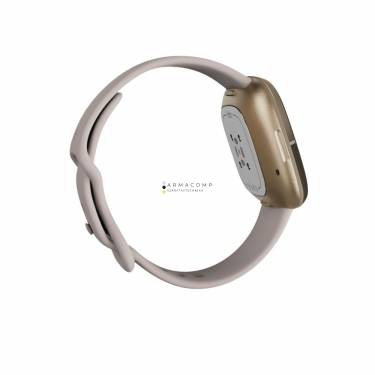 Fitbit Sense Lunar White/Soft Gold Stainless Steel