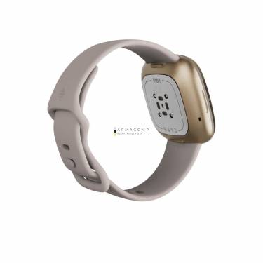 Fitbit Sense Lunar White/Soft Gold Stainless Steel