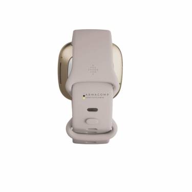 Fitbit Sense Lunar White/Soft Gold Stainless Steel