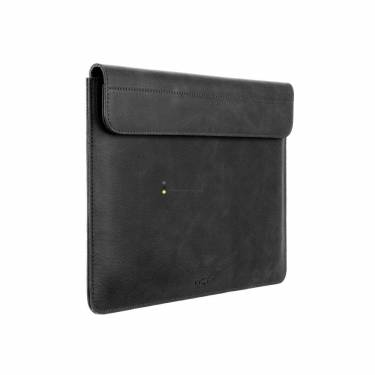 FIXED Oxford leather case for Apple MacBook Air 15 (2023) M2, black