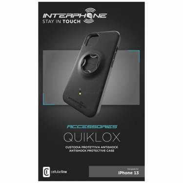 FIXED Crotective case Interphone QUIKLOX for Apple iPhone 13 Pro, black