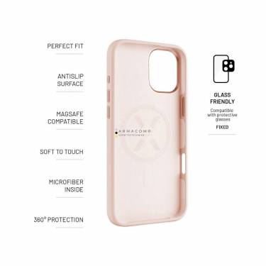 FIXED MagFlow tok Apple iPhone 16 Plus-hoz, pink