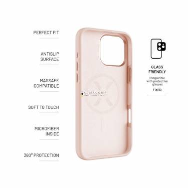 FIXED MagFlow tok Apple iPhone 16 Pro Max-hoz, pink