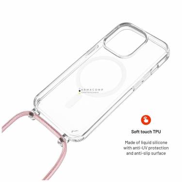 FIXED MagPure tok Apple iPhone 16 készülékhez, pink