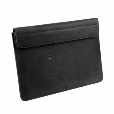 FIXED Oxford leather case for Apple MacBook Air 15 (2023) M2, black