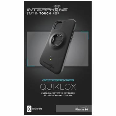 FIXED Protective cover Interphone QUIKLOX for Apple iPhone 14, black