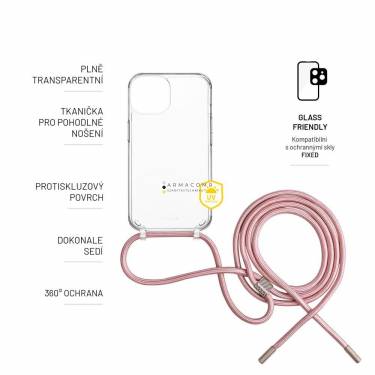 FIXED Pure Neck for Apple iPhone 15, pink