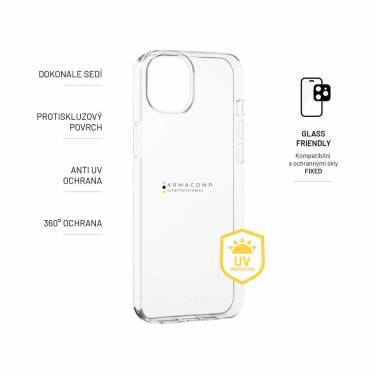 FIXED Slim AntiUV for Apple iPhone 15 Plus, clear