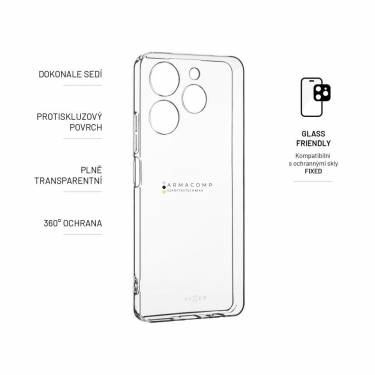 FIXED TPU Gel Case for Tecno Spark 10 Pro, clear