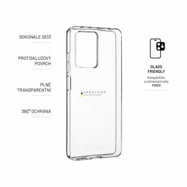 FIXED TPU Gel Case for Xiaomi Redmi Note 12 Pro+ 5G, clear