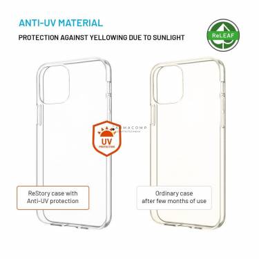 FIXED újrahasznosított anyagból készült AntiUV TPU hátlap Apple iPhone 12/12 Pro készülékhez, átlátszó