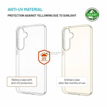 FIXED újrahasznosított anyagból készült AntiUV TPU hátlap Samsung Galaxy A55 5G készülékhez, átlátszó