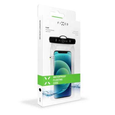 FIXED Waterproof floating pocket mobile phone Float with IPX8 certification, Fekete