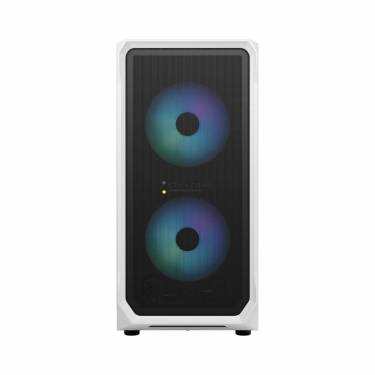 Fractal Design Focus 2 RGB Tempered Glass White TG Clear Tint