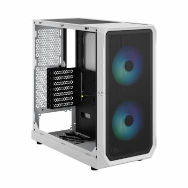 Fractal Design Focus 2 RGB Tempered Glass White TG Clear Tint