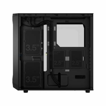 Fractal Design Focus 2 Tempered Glass Black TG Clear Tint