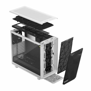 Fractal Design Meshify 2 Clear Tempered Glass White