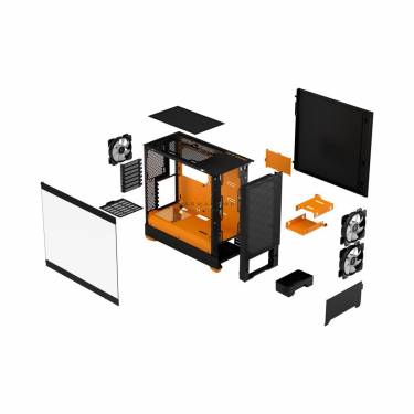 Fractal Design Pop Air RGB tempered Glass Orange Core