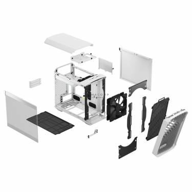 Fractal Design Torrent Nano Tempered Glass White