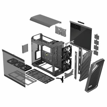 Fractal Design Torrent Tempered Glass Light Black