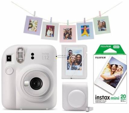 Fujifilm Instax Mini 12 Clay White Csomag