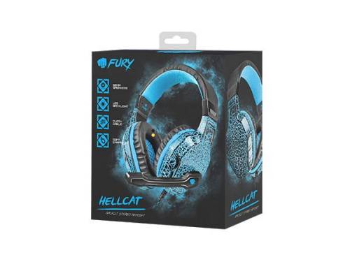 FURY HellCat gaming headset Black/Blue