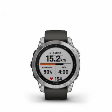 Garmin fenix 7 Silver with Graphite Band