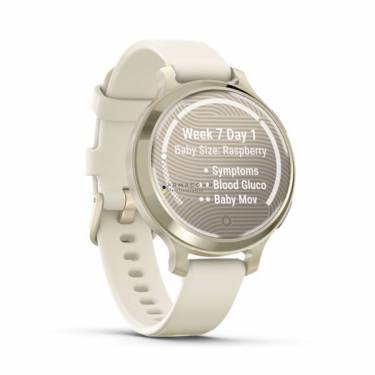 Garmin Lily 2 Active Cream Gold with Cream Silicone Band