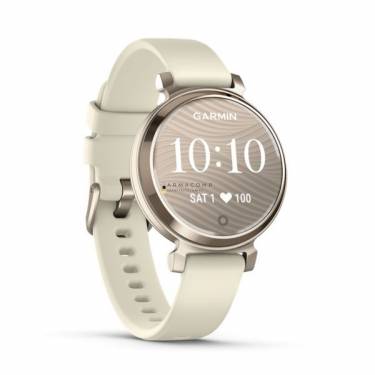 Garmin Lily 2 Cream Gold with Coconut Silicone Band