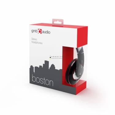 Gembird Boston Headset Black/Red