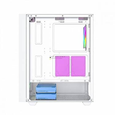 Gembird Fornax 4000 ARGB Tempered Glass White